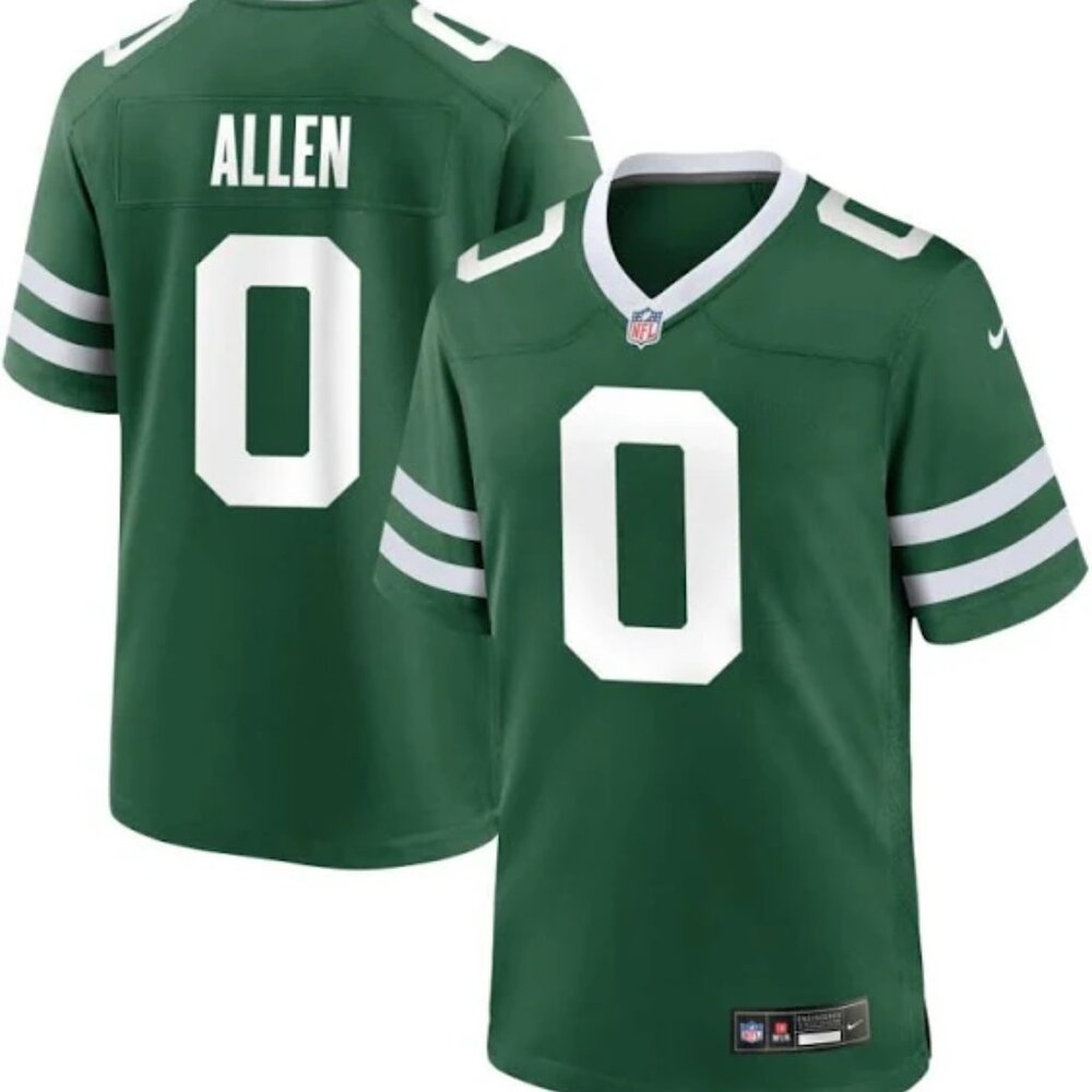 Kids  Youths  0 Braelon Allen Green Stitched Jets Jersey